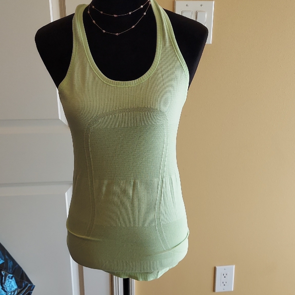 Luluemon Racer Back Green Tank Top